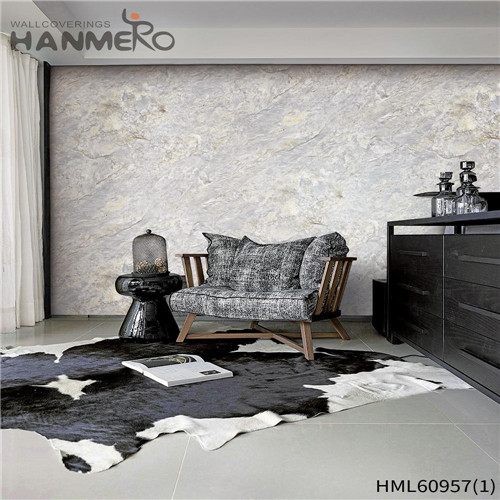 HANMERO PVC Sex Kids Room Flocking Mediterranean Leather 0.53*10M amazing wallpaper for home