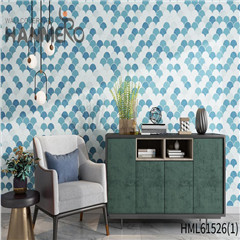 HANMERO Non-woven Affordable Geometric Flocking Modern wallpaper home design 0.53*10M Home