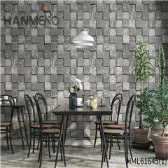 HANMERO Chinese Style Photo Quality Stone Deep Embossed PVC Saloon 0.53*10M wallpaper of design
