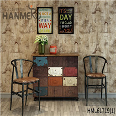 HANMERO PVC Durable Geometric modern wallpaper designs Rustic Theatres 0.53*10M Technology