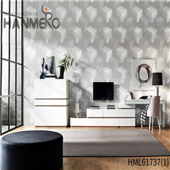 HANMERO Rustic Durable Geometric Technology PVC Theatres 0.53*10M store wallpaper