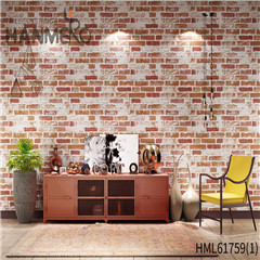 HANMERO Durable Theatres 0.53*10M home wallpaper price Rustic PVC Geometric Technology