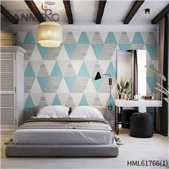 HANMERO Durable PVC Geometric Rustic Theatres 0.53*10M wallpaper for walls room Technology