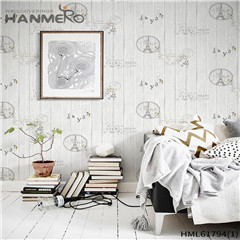 HANMERO PVC Decor Landscape Flocking European Restaurants 0.53*10M wallpaper online
