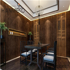 HANMERO PVC 0.53*10M Landscape Flocking European Restaurants Decor office wallpaper