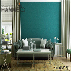 HANMERO PVC Decor Landscape 0.53*10M European Restaurants Flocking wallpaper design for bedroom