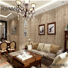 HANMERO Restaurants Decor Landscape Flocking European PVC 0.53*10M wallpaper for house decoration