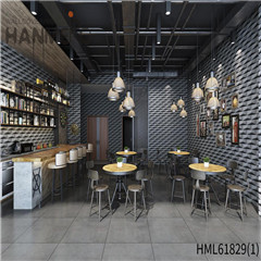 HANMERO Decor PVC 0.53*10M design wallpaper for walls European Restaurants Landscape Flocking