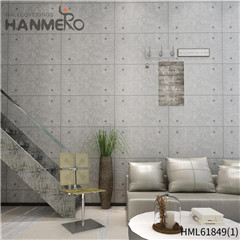 HANMERO Decor Landscape PVC Flocking European Restaurants 0.53*10M house wallpaper price