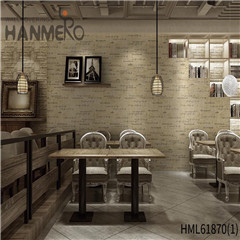 HANMERO paper decoration for wall Decor Landscape Flocking European Restaurants 0.53*10M PVC