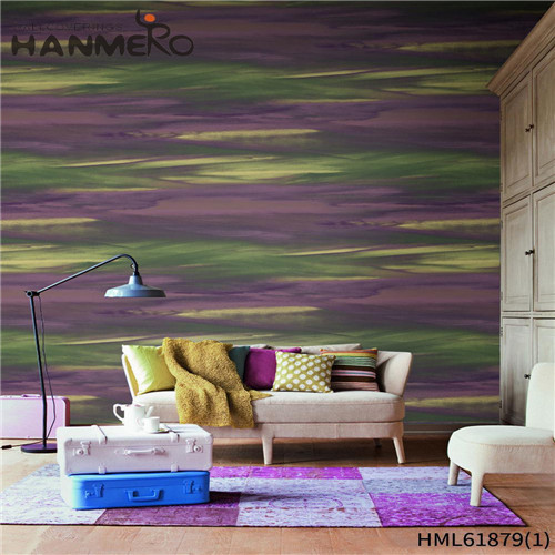 HANMERO kids wallpaper SGS.CE Certificate Stripes Deep Embossed European Lounge rooms 0.53*10M PVC