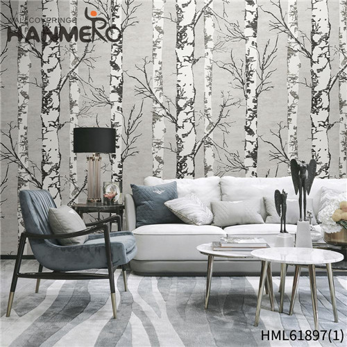 HANMERO PVC SGS.CE Certificate Lounge rooms Deep Embossed European Stripes 0.53*10M wallpaper of house