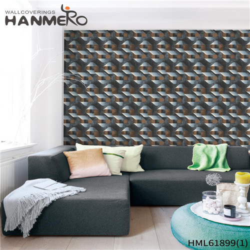 HANMERO PVC SGS.CE Certificate Stripes Deep Embossed Lounge rooms European 0.53*10M wallpaper house decor