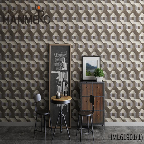 HANMERO European SGS.CE Certificate Stripes Deep Embossed PVC Lounge rooms 0.53*10M wallpaper online shop