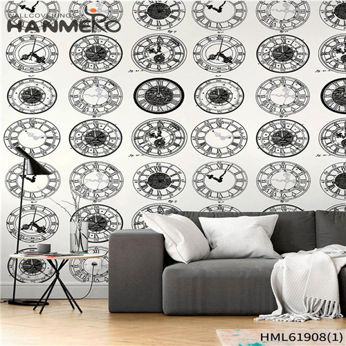 HANMERO Stripes SGS.CE Certificate PVC Deep Embossed European Lounge rooms 0.53*10M decorative wall borders