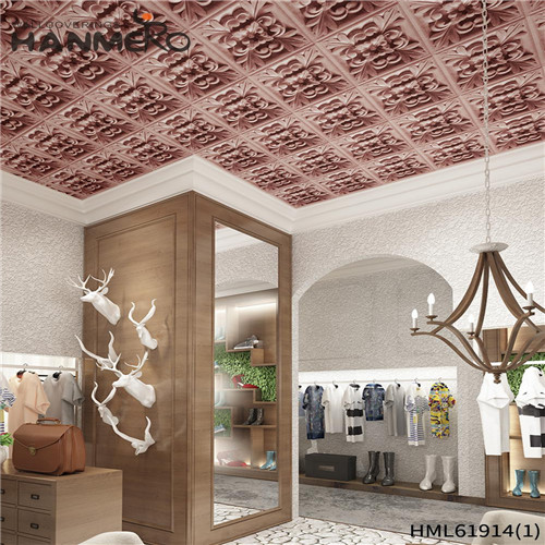 HANMERO SGS.CE Certificate PVC Stripes 0.53*10M bedroom wallpaper websites Lounge rooms Deep Embossed European