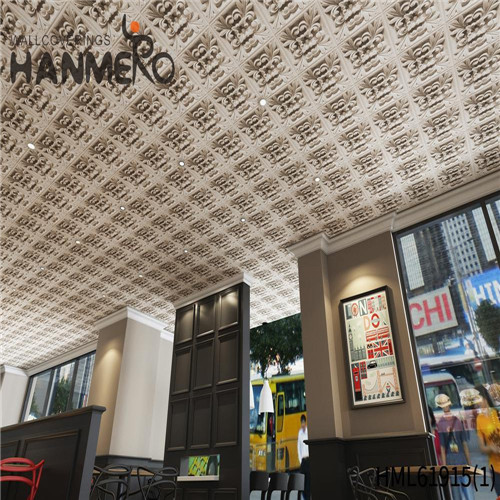 HANMERO SGS.CE Certificate PVC Stripes Deep Embossed 0.53*10M wallpaper in home decor European Lounge rooms