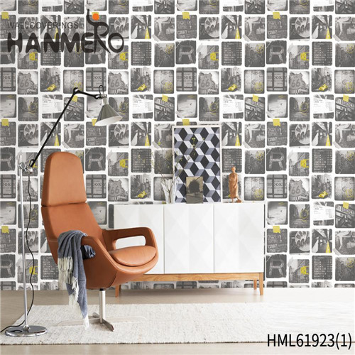HANMERO European Lounge rooms 0.53*10M house wallpaper for sale SGS.CE Certificate PVC Stripes Deep Embossed