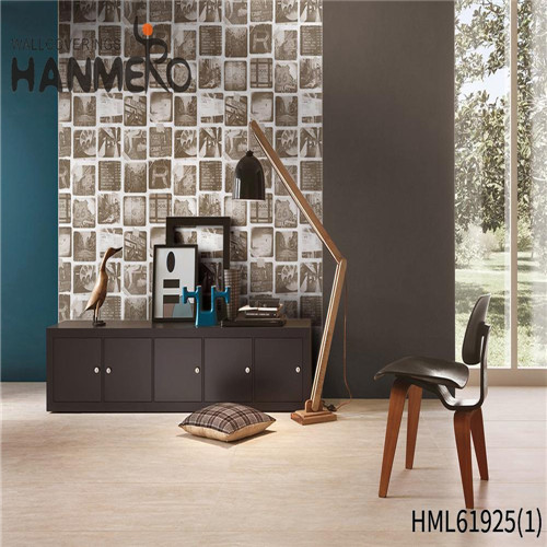 HANMERO SGS.CE Certificate PVC European Lounge rooms 0.53*10M wall covering wallpaper Stripes Deep Embossed