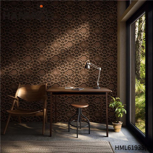 HANMERO textured wallpaper online SGS.CE Certificate Stripes Deep Embossed European Lounge rooms 0.53*10M PVC