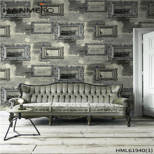 HANMERO wallpaper designs bedroom SGS.CE Certificate Stripes Deep Embossed European Lounge rooms 0.53*10M PVC