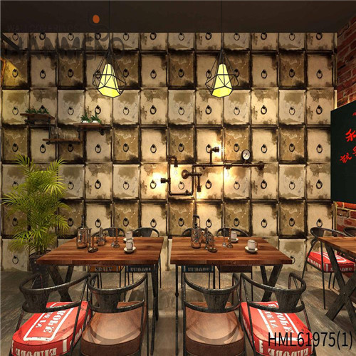 HANMERO PVC Imaginative 0.53*10M Bronzing Pastoral House Landscape modern wallpaper designs