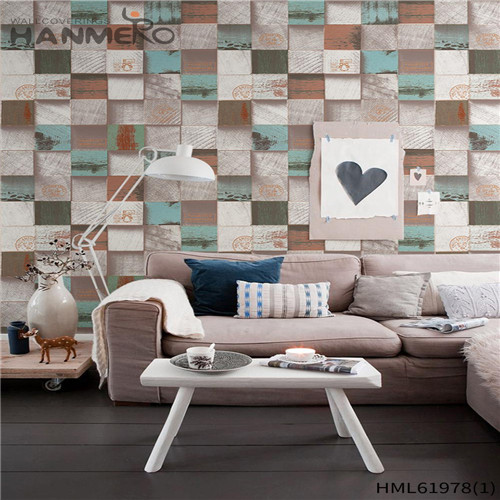HANMERO PVC Imaginative Landscape Bronzing Pastoral 0.53*10M House wallpaper for room