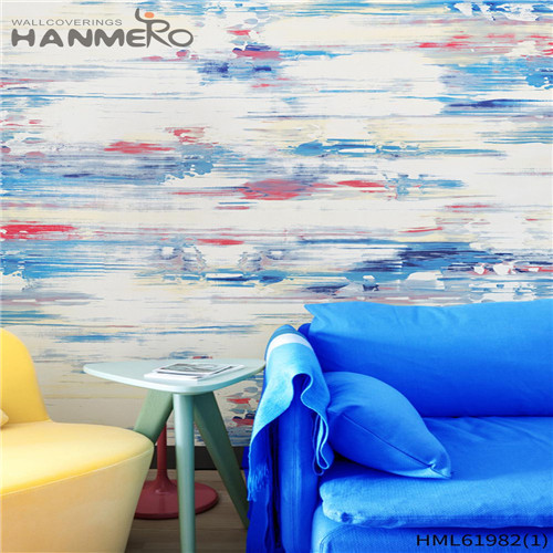 HANMERO PVC Imaginative Landscape House Pastoral Bronzing 0.53*10M wallpaper for house decoration