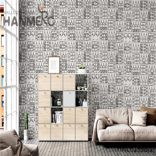 HANMERO Imaginative PVC Landscape Bronzing 0.53*10M flock wallpaper Pastoral House