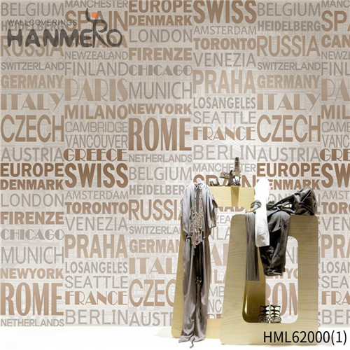 HANMERO House 0.53*10M wallpaper for a bedroom Bronzing Pastoral Imaginative PVC Landscape