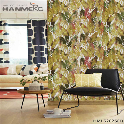 HANMERO the room wallpaper Imaginative Landscape Bronzing Pastoral House 0.53*10M PVC