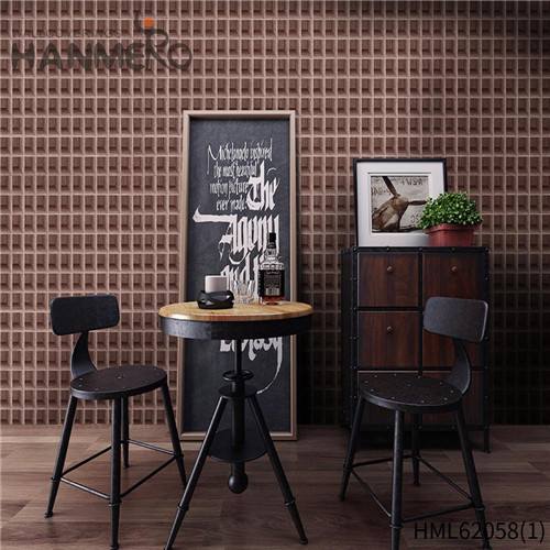 HANMERO PVC New Design Deep Embossed Letters Classic Church 0.53*10M gray wallpaper patterns