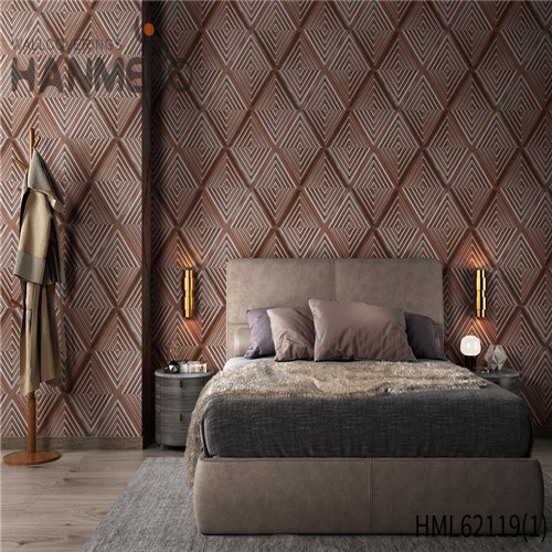 HANMERO PVC Awesome Flowers Flocking European Household wallpaper store 0.53*10M