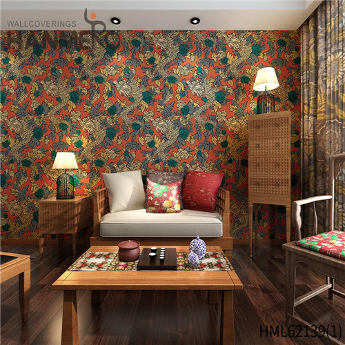 HANMERO Flocking Awesome Flowers PVC European Household 0.53*10M wallpaper home design