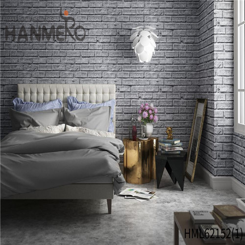HANMERO Awesome PVC Flowers Flocking European 0.53*10M wallpaper supplies online Household