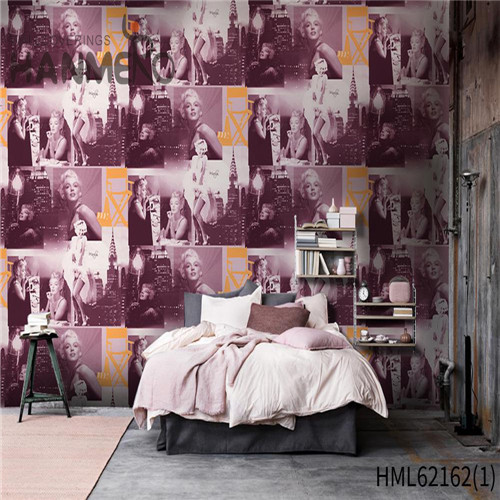 HANMERO Awesome PVC European Household 0.53*10M shop for wallpaper online Flowers Flocking