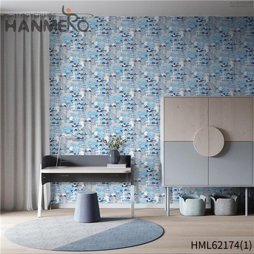 HANMERO decorative wallpaper for bedroom Awesome Flowers Flocking European Household 0.53*10M PVC