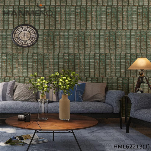 HANMERO PVC Seamless Home Wall Deep Embossed Kids Bamboo 0.53*10M the wallpaper store