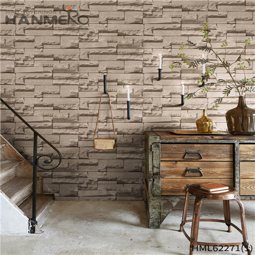 HANMERO flower wallpaper Cozy Geometric Deep Embossed European Cinemas 0.53*10M PVC