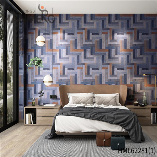 HANMERO PVC Cozy Geometric 0.53*10M European Cinemas Deep Embossed wallpaper for home wall