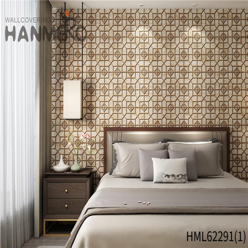 HANMERO PVC European Geometric Deep Embossed Cozy Cinemas 0.53*10M home wallpaper websites