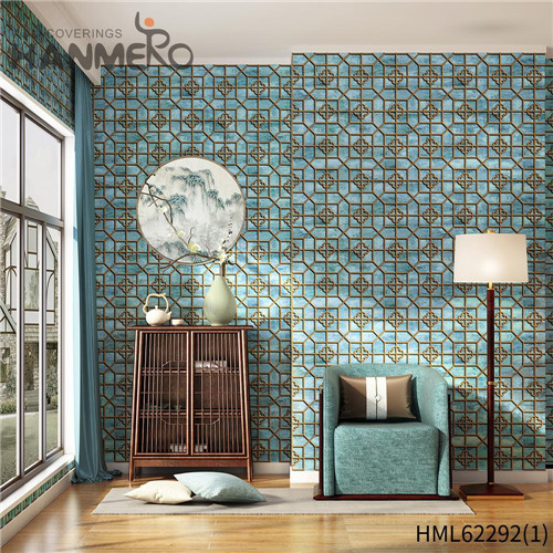 HANMERO PVC Cozy European Deep Embossed Geometric Cinemas 0.53*10M designer wallpaper for walls