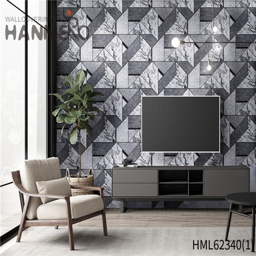 HANMERO home wallpaper samples Cozy Geometric Deep Embossed European Cinemas 0.53*10M PVC