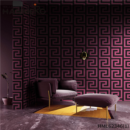 HANMERO wall decoration paper design Cozy Geometric Deep Embossed European Cinemas 0.53*10M PVC