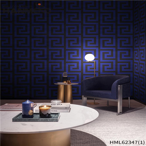 HANMERO bedroom wallpaper online Cozy Geometric Deep Embossed European Cinemas 0.53*10M PVC