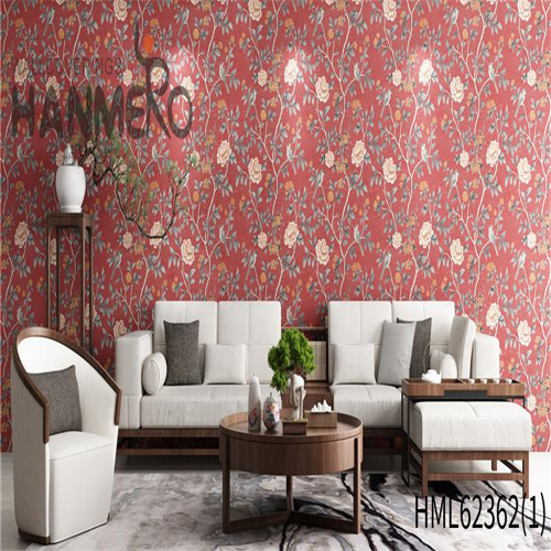 HANMERO Non-woven Hot Sex Flowers background wallpaper Classic Sofa background 0.53*10M Flocking