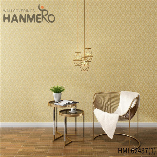HANMERO PVC Top Grade Leather wallpaper for sale Pastoral Church 0.53*10M Flocking
