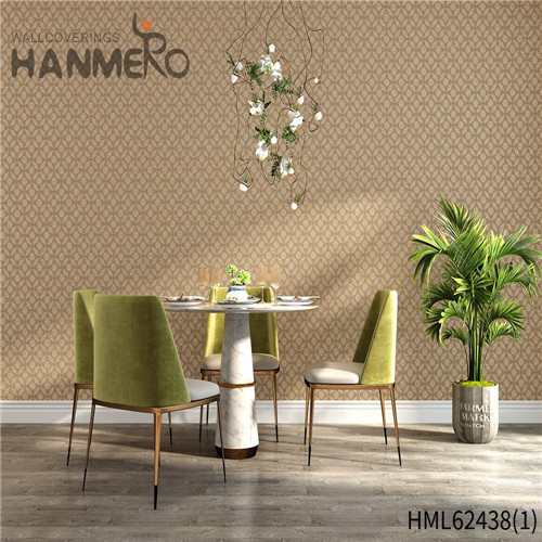 HANMERO PVC Top Grade Leather Flocking wallpaper collection Church 0.53*10M Pastoral