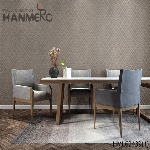 HANMERO PVC Top Grade Leather Flocking Pastoral wallpaper bedroom 0.53*10M Church