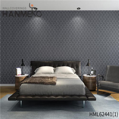HANMERO 0.53*10M Top Grade Leather Flocking Pastoral Church PVC wallpaper design for bedroom